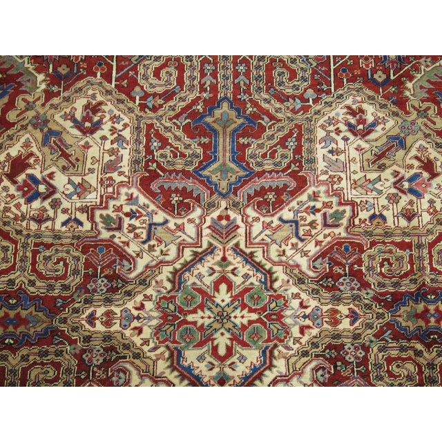 Antique Persian Heriz Rug For Sale - Image 16 of 18