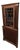 1940s English Georgian Corner Curio Cabinet Display Case For Sale