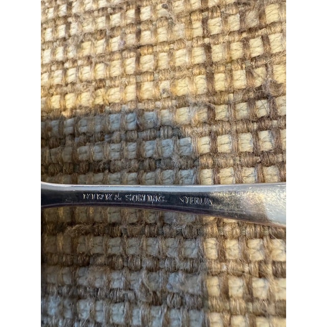 Antique Kirk & Sons Nut Spoon Sterling Silver For Sale - Image 4 of 5