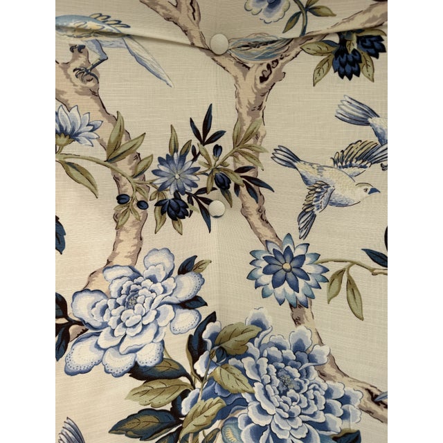 Late 20th Century French Chinoiserie Balloon Porters Chair With Wood Cage Design For Sale - Image 5 of 12