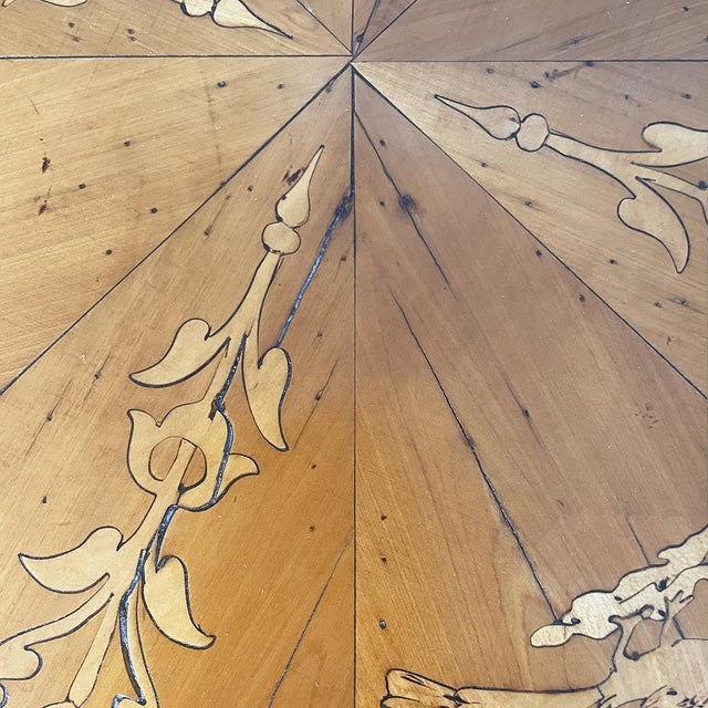 Wood Italian Octagonal Wooden Coffee Table, 1800s For Sale - Image 7 of 18