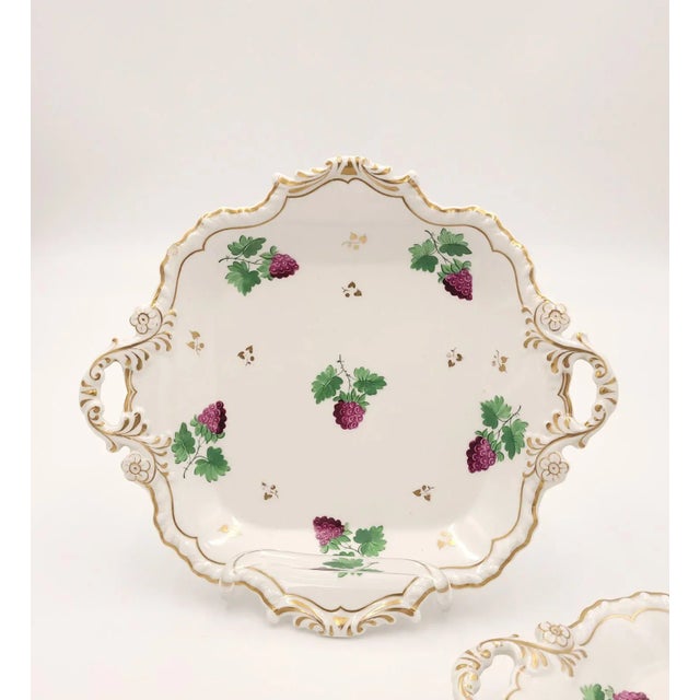 Circa 1830 English Porcelain Gilt Dessert Serving Pedestals, a Pair For Sale In San Francisco - Image 6 of 9