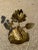 Metal Vintage Mid-Century Modern Feldman Brass Lotus Candelabra Centerpiece For Sale - Image 7 of 12