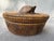 Vintage Indonesian Lombok Woven Rattan Lidded Basket With Wood Carved Turtle For Sale - Image 16 of 18