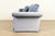 Baker Furniture Blue Velvet Upholstered Roll Arm Sofa For Sale - Image 10 of 13