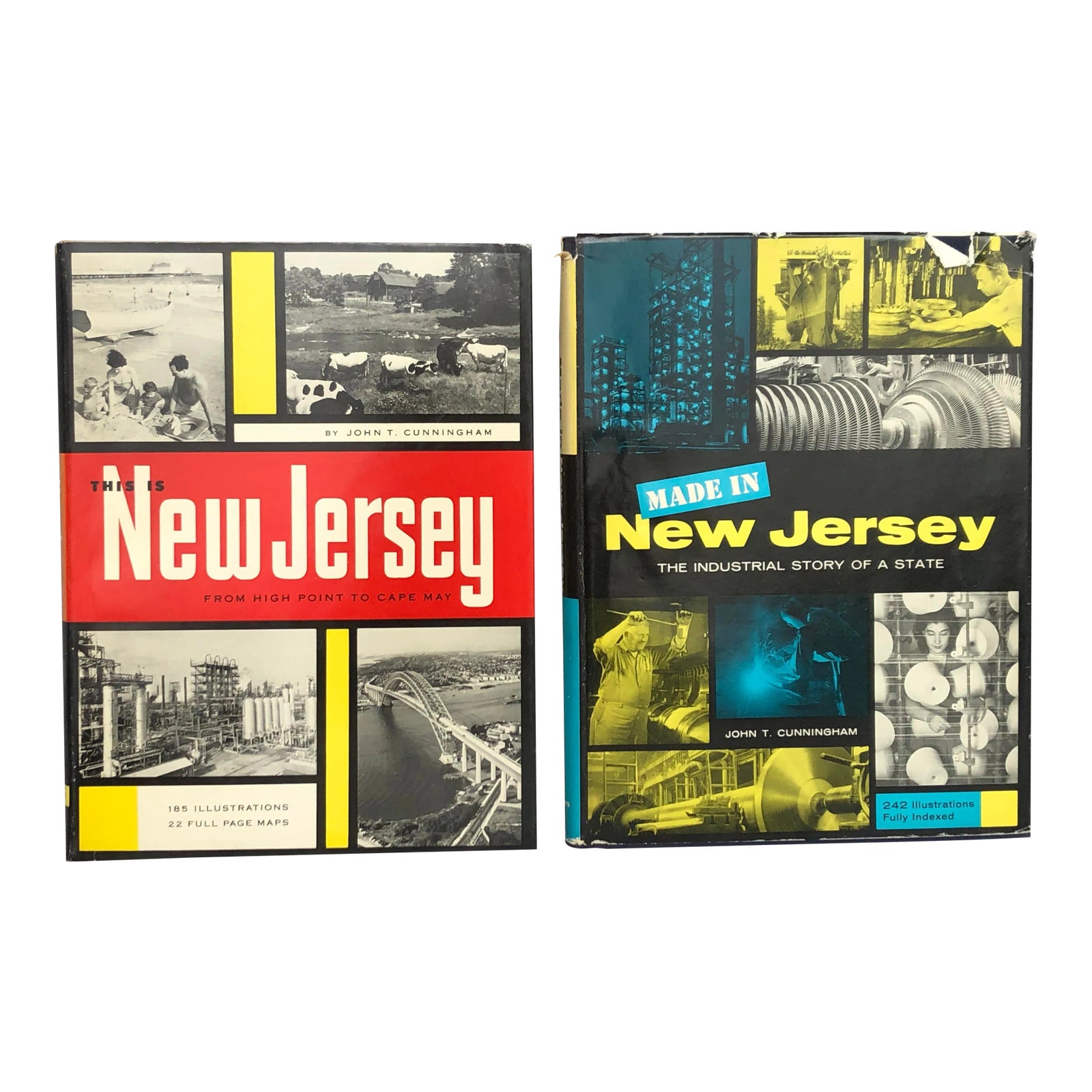 Vintage New Jersey Book Set in Presentation Slipcase Chairish