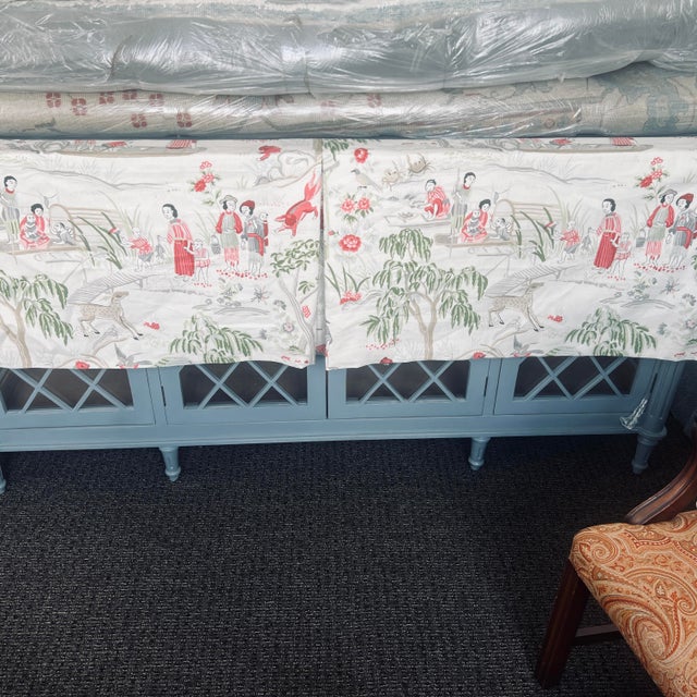 Chinoiserie FSchumacher Chinoiserie Valance For Sale - Image 3 of 5