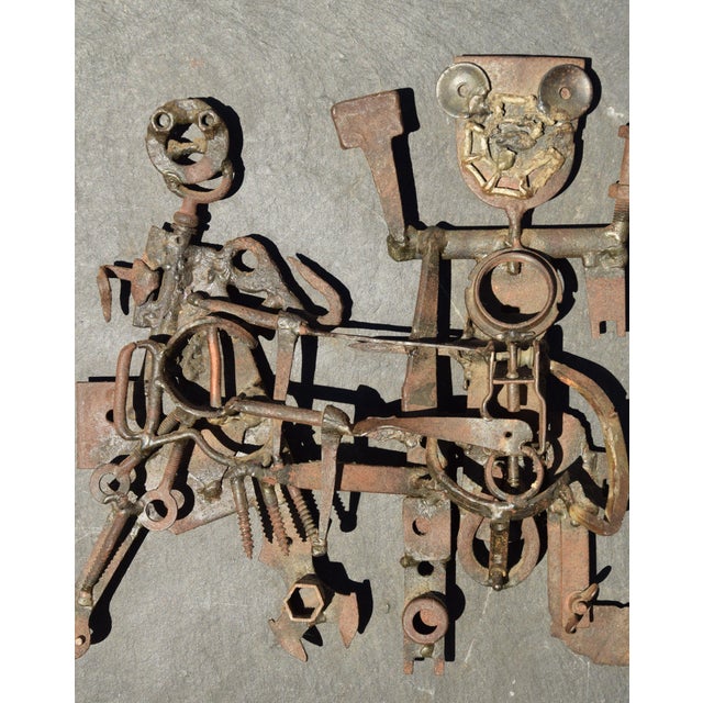 1960s Günter Kämpfe, Coupled Pair, 1967, Metal & Slate For Sale - Image 5 of 11
