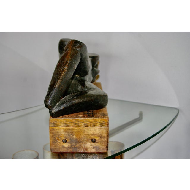 Margot Eberle, Patinated Cubist Sculpture, 1987, Bronze For Sale - Image 3 of 13