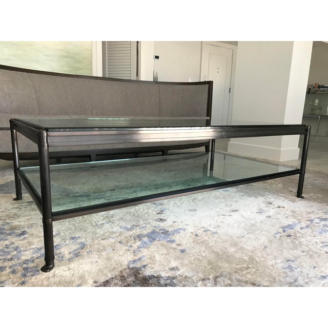 Contemporary Contemporary Glass Coffee Table For Sale - Image 3 of 5