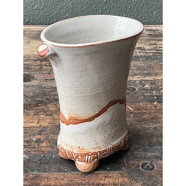 Late 20th Century Vintage Original Splatter Studio Pottery Vase For Sale - Image 5 of 12