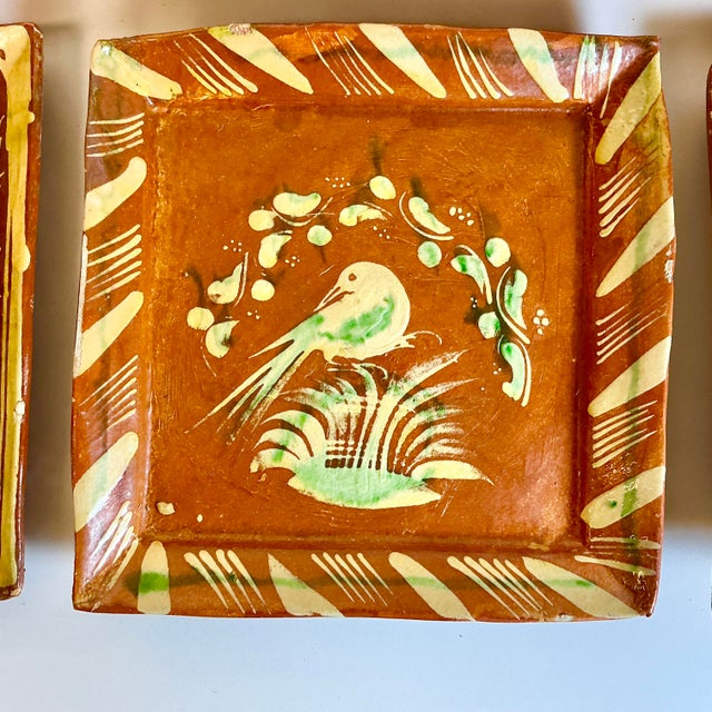 1950s Vintage Mexican Southwestern Folk Art Tlaquepaque Pottery Plates - Set of 9 For Sale - Image 11 of 14