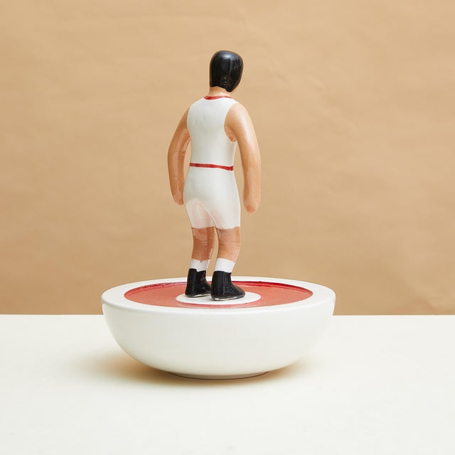 Subbuteo Ornament Sculpture in Double-Mold Ceramic from Artigianato Italiano, in Flawless conditions. Designed from 2000 I...