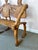 Brown 1980 Andrew Willner Three Person Bench/Signed and Dated For Sale - Image 8 of 12