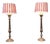 Large Silver-Plated Table Lamps, 1920, Set of 2 For Sale