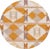 Beautiful contemporary Swedish style runner rug, hand knotted wool with an ivory field, mustard and brown accents in an...