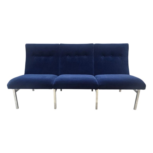 MCM Attributed to Steelcase Sofa Newly Reupholstered For Sale