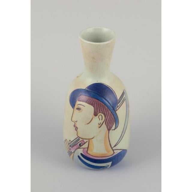 Folkvisan Ceramic Vase by Carl Harry Stålhane for Rörstrand For Sale - Image 3 of 9