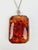 Gemstone Vintage Baltic Amber Pendant Necklace, 1970s For Sale - Image 7 of 8