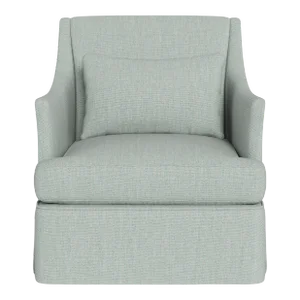 Bunny Williams Home Bowen Chair in Seafoam Performance Woven Fabric