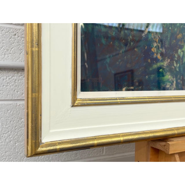 Les Andelys in the Seine Valley France Pastel Art by 20th Century British Artist 1995 Circa For Sale - Image 9 of 11