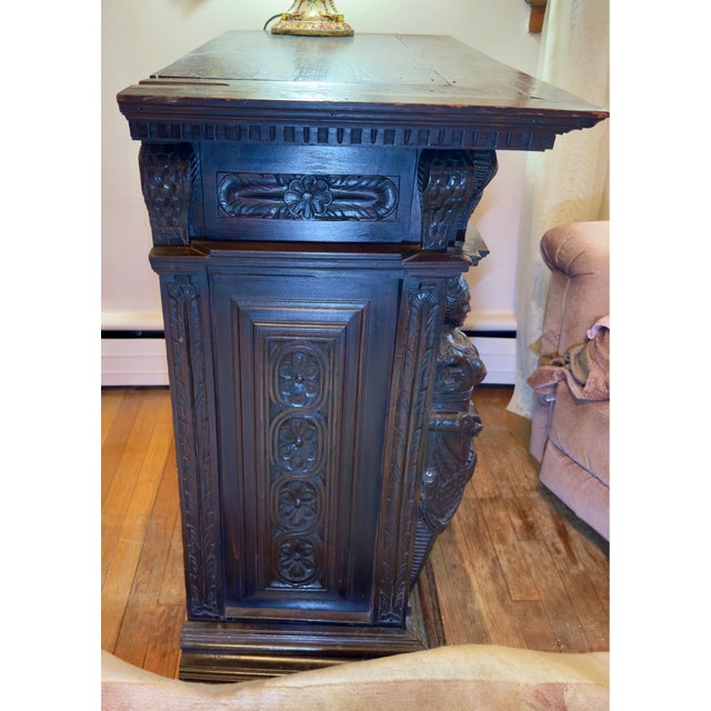 17th Century Flemish Renaissance Oak Cabinet For Sale - Image 4 of 14