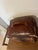 1990s Tooled Leather Ottoman Plain With Nailheads Antique Brown For Sale In Phoenix - Image 6 of 12