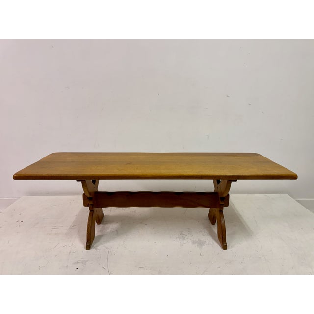 Brown Dutch Oak Coffee Table, 1960s For Sale - Image 8 of 13