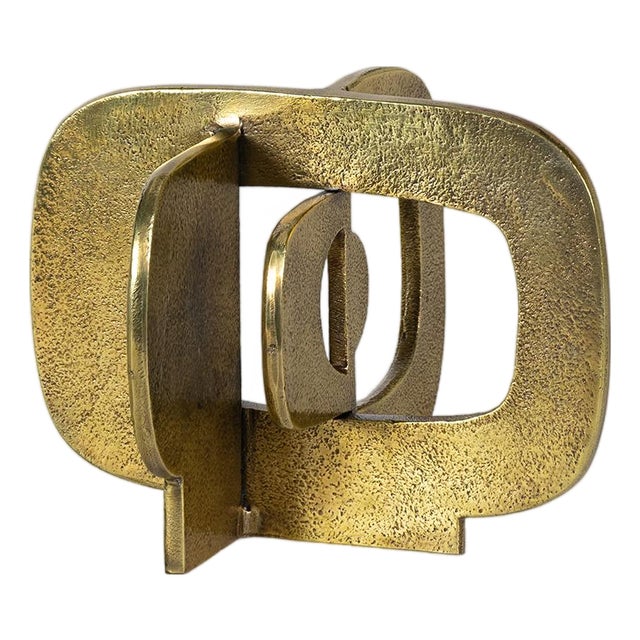 Regina Andrew Modernist Sculpture Short, Brass For Sale