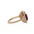 Metal 7.57cts Rasberry Garnet Ring With Lab Diamond Accents: Solid 14k Gold, 11mm For Sale - Image 7 of 8