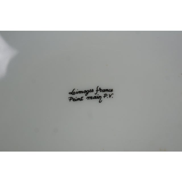 Late 20th Century Parry Vieille Limoges France Peint Main Marriage Bed Trinket Keepsake Box 4" For Sale - Image 9 of 12