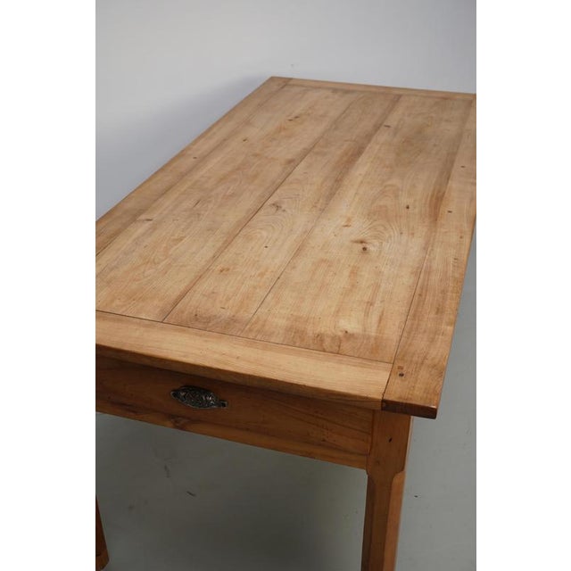 Antique 19th Century French Cherry Farmhouse Dining Table For Sale - Image 15 of 18