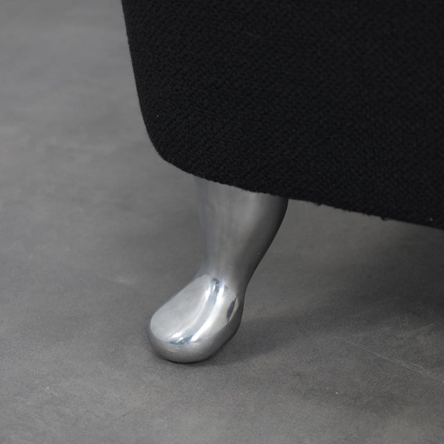 Black Vintage Italian Classico Lounge Chairs by Minotti, 1990s, Set of 2 For Sale - Image 8 of 10