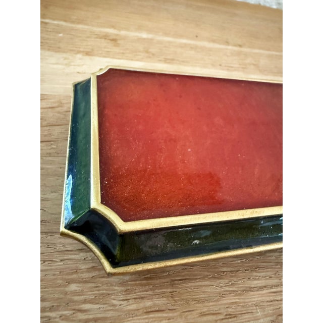 Jay Strongwater Enameled Tray For Sale - Image 4 of 7