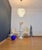 Large Three-Tier Pendant Light with Murano 52 Blue Alabaster Glass Tubes, 1990s For Sale - Image 12 of 17