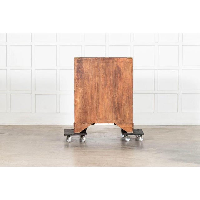 English Walnut Campaign Chest Drawers, 1880 For Sale - Image 12 of 13