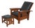 Stickley Mission Oak Morris Chair W. Ottoman For Sale