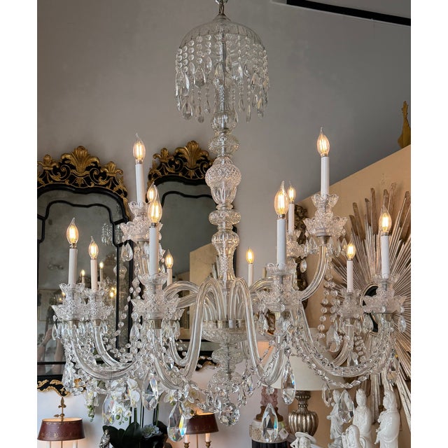 Huge Irish Crystal Louis XVI Style Chandelier For Sale - Image 11 of 13