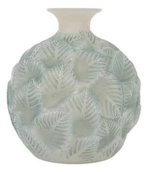 Ormeaux Vase in Opalescent Glass by René Lalique, 1926