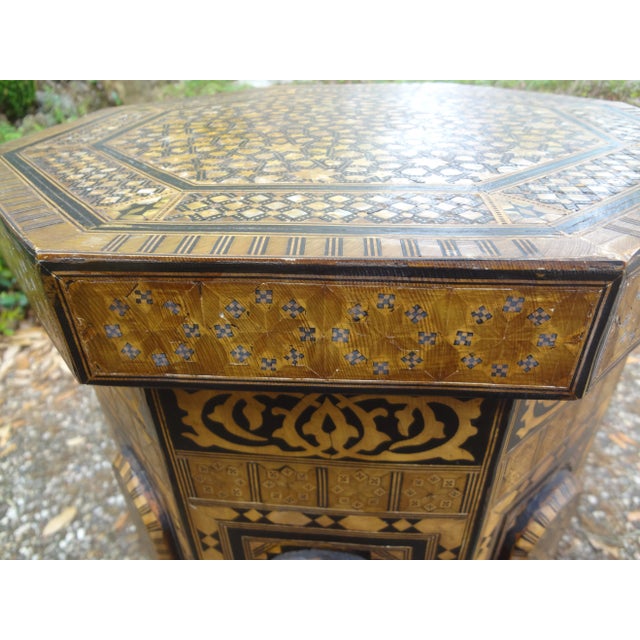 Pair of Middle Eastern Moorish Style Tables For Sale In Houston - Image 6 of 12