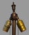 Early 20th Century Arts& Crafts Bradley & Hubbard Table Lamp Reverse Painted Ribbed 6 Panel Scenic Glass Shade For Sale - Image 10 of 12
