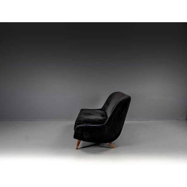 Sofa in Boucle Fabric attributed to Flemming Lassen, 1940s For Sale - Image 9 of 18