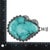 Late 20th Century Huge Vintage Native American sterling and turquoise pendant For Sale - Image 5 of 7