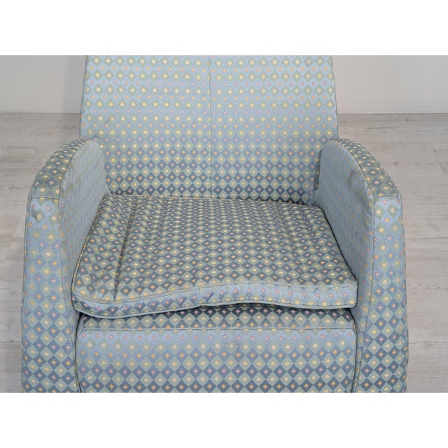 Mid-Century Upholstered High-Back Lounge Chair, 1959 For Sale - Image 11 of 13