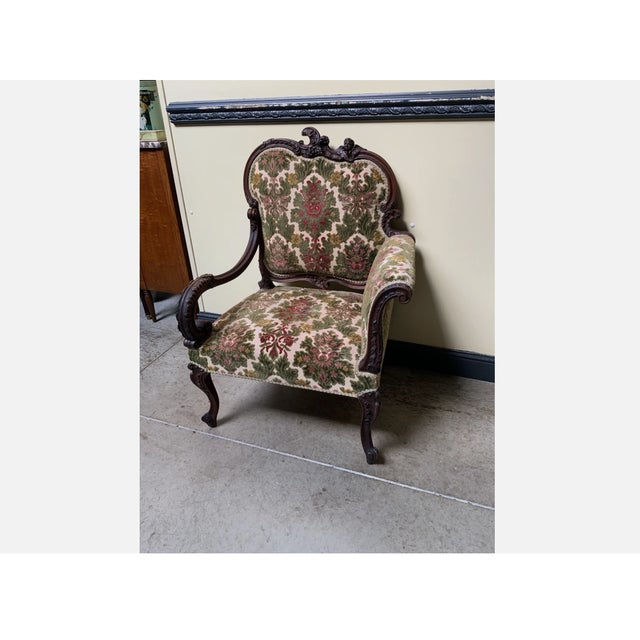 Antique Louis XV Armchair, 1890 For Sale - Image 10 of 13