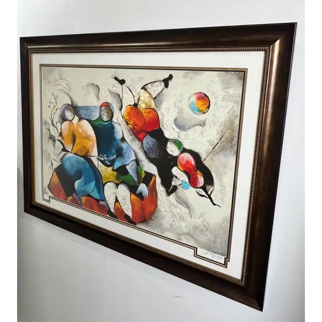 Printmaking Materials David Schluss Love Story Limited Edition Serigraph Hand Signed & Hc32/45 1995 For Sale - Image 7 of 10