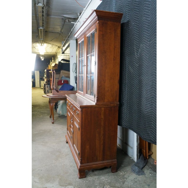 Lexington Furniture Late 20th Century Lexington Bob Timberlake Cherry Step Back Display Cabinet Buffet Hutch Bookcase For Sale - Image 4 of 18