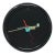 1980s Black Postmodern Wall Clock by Citizen For Sale