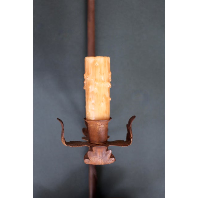 Pair of 1960s Cast Iron Rabbit Electric Candle Sconces For Sale - Image 10 of 12