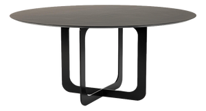 Stone Dark Brown Settanta 1600 Round Dining Table by Disain1971